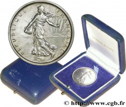 Piéfort argent de 5 francs Semeuse, argent 1960 Paris F.340/4P