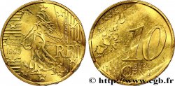 BANQUE CENTRALE EUROPEENNE 10 centimes d’euro, premier type avec tranche aux cannelures fines 1999 Pessac