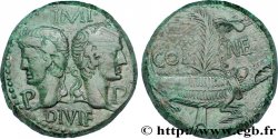 AUGUSTE et AGRIPPA Dupondius