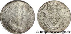 LOUIS XIV LE GRAND OU LE ROI SOLEIL Écu aux palmes 1693 Amiens TTB+