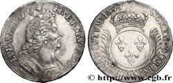 LOUIS XIV LE GRAND OU LE ROI SOLEIL Écu aux palmes 1697 La Rochelle TTB+