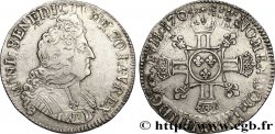 LOUIS XIV LE GRAND OU LE ROI SOLEIL Demi-écu aux huit L, 2e type 1704 Paris TB+/TTB