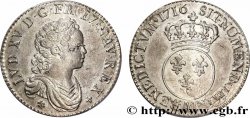 LOUIS XV DIT LE BIEN AIMÉ Demi-écu dit  vertugadin  1716 Paris TTB+