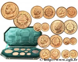 Boîte contenant les neuf essais en bronze 1816   SPL 