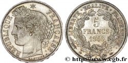 5 francs Cérès, IIe République 1849 Paris F.327/1 SPL 
