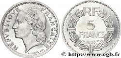 Essai de 5 francs Lavrillier, aluminium, poids standard 1933 Paris VG.- 