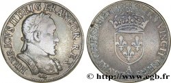 HENRI II Teston au buste lauré, 1er type, fabriqué au moulin 1558 Paris, Moulin des Étuves TTB/TB+