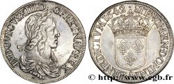 LOUIS XIII LE JUSTE Écu, buste drapé et cuirassé (2e buste de Jean Warin) 1642 Paris, Monnaie du Louvre TTB+/SUP