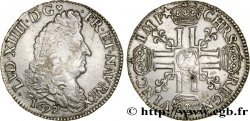 LOUIS XIV LE GRAND OU LE ROI SOLEIL Demi-écu aux huit L, 1er type, 1er buste 1692 Troyes TTB+