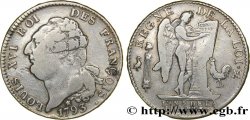 LOUIS XVI (MONARQUE CONSTITUTIONNEL)  Écu dit  au génie , légende FRANÇOIS 1793 Marseille TB+