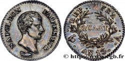 Quart (de franc) Napoléon Empereur, Calendrier révolutionnaire 1805 Paris F.158/8 SUP 