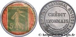 CREDIT LYONNAIS Timbre 5 Centimes Crédit Lyonnais Paris