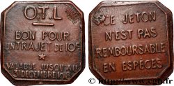 O.T.L. (La compagnie des Omnibus et Tramways de Lyon) 10 Centimes OTL - Omnibus et Tramways de Lyon Lyon
