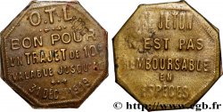 TRANSPORTS (TRAINS, BUS, TRAMWAYS, BATEAUX...) 10 Centimes - Trajet O.T.L (Omnibus Tramways de Lyon) Lyon