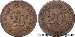 COMPAGNIE DES CHEMINS DE FER A VOIE ETROITE 20 Centimes Cid des chemins de fer à voie étroite - St Étienne Saint-Etienne