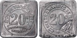 COMPAGNIE DES TRAMWAYS DE NANTES 20 Centimes Compagnie de Tramways de Nantes Nantes