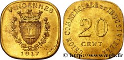 UNION COMMERCIALE ET INDUSTRIELLE ESSAI 20 Centimes Vincennes