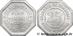 CHAMBRES DE COMMERCE REGION PROVENCALE 25 Centimes Alais, Arles, Avignon, Digne, Gap, Marseille, Nice, Nimes, Toulon