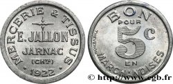 MERCERIE & TISSUS E. JALLON 5 Centimes Jarnac