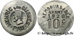 PAU, HENRIC LOU BIARNES 10 Centimes Pau