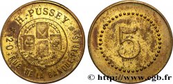 H. PUSSEY 5 Centimes Paris
