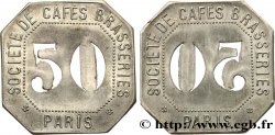SOCIETE DE CAFES BRASSERIES 50 Centimes Paris