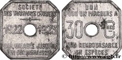 TRANSPORTS (TRAINS, BUS, TRAMWAYS, BATEAUX...) 30 Centimes Tramways d’Amiens 