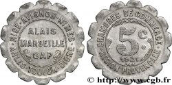 CHAMBRES DE COMMERCE REGION PROVENCALE 5 Centimes Chambre de Commerce Région Provençale Alais, Arles, Avignon, Digne, Gap, Marseille, Nice, Nimes, Toulon
