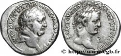 VESPASIEN et TITUS Tétradrachme syro-phénicien TTB
