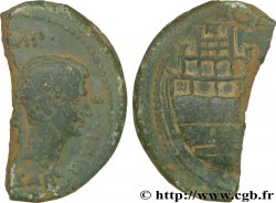 VIENNA - VIENNE - JULES CÉSAR et OCTAVE Dupondius TB+/TTB