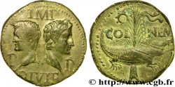 AUGUSTE et AGRIPPA Dupondius AU/AU