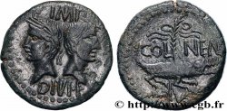 NEMAUSUS - NÎMES - AUGUSTE et AGRIPPA Dupondius COL NEM (as)