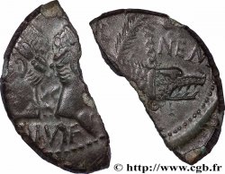 NEMAUSUS - NÎMES Dupondius COL NEM (as), coupé en deux