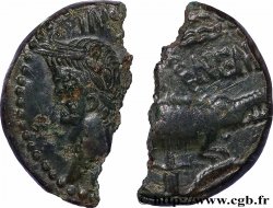 NEMAUSUS - NÎMES Dupondius COL NEM (as), coupé en deux