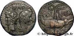 AUGUSTUS and AGRIPPA Dupondius COL NEM (as)