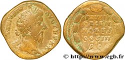 MARCUS AURELIUS Sesterce VF