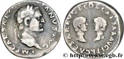 VESPASIEN, TITUS et DOMITIEN Denier TTB/TB+