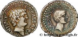 ANTONIUS and OCTAVIAN Denier AU