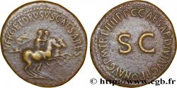 NÉRON ET DRUSUS CÉSARS  Dupondius TB+