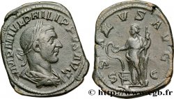 PHILIPPE Ier L ARABE Sesterce TTB