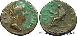 FAUSTINA MOTHER Sesterce VF