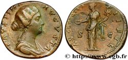 FAUSTINA MINOR Sesterce AU/XF
