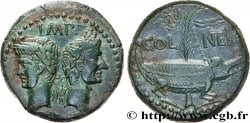 AUGUSTUS and AGRIPPA Dupondius AU