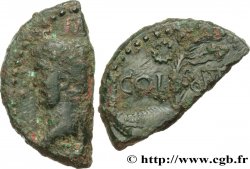 NEMAUSUS - NÎMES Dupondius COL NEM (as), coupé en deux