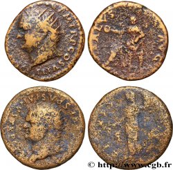 LOTES Lots de 2 monnaies de Vespasien
