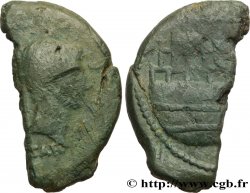 VIENNA - VIENNE - JULES CÉSAR et OCTAVE Dupondius coupé en deux TB+