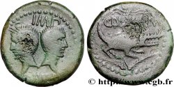 AUGUSTE et AGRIPPA Dupondius COL NEM (as) - Agrippa barbu XF/VF