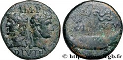 NEMAUSUS - NIMES - AUGUSTUS and AGRIPPA Dupondius COL NEM (as)