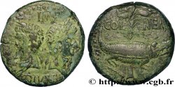 AUGUSTE et AGRIPPA Dupondius COL NEM (as)