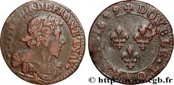 LOUIS XIII  Double tournois, type 7 1629 Paris